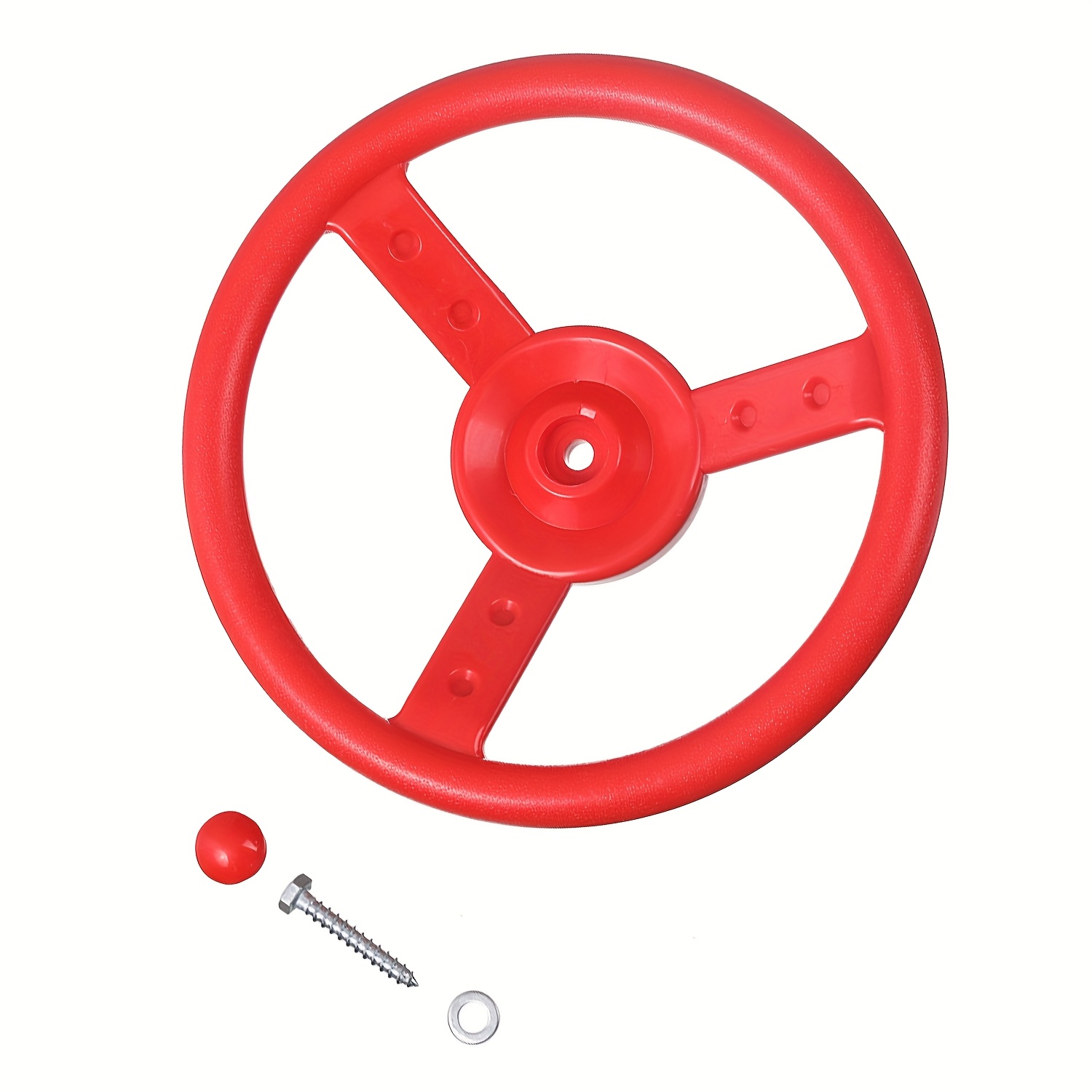 Image of 1pc Small Steering Wheel, Amusement Park Equipment Parts, Outdoor Toy Small Compass Climbing Stone Additions, Steering Wheel Toy, Suitable For Outdoor Backyard Treehouse Playground Jungle Gym
