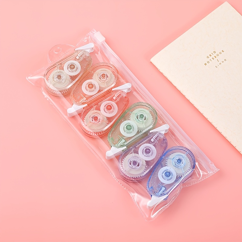 6pcs spring   white out correction tape   cute whiteout smearer for instant correction of   for home   supplies cheap items back to school