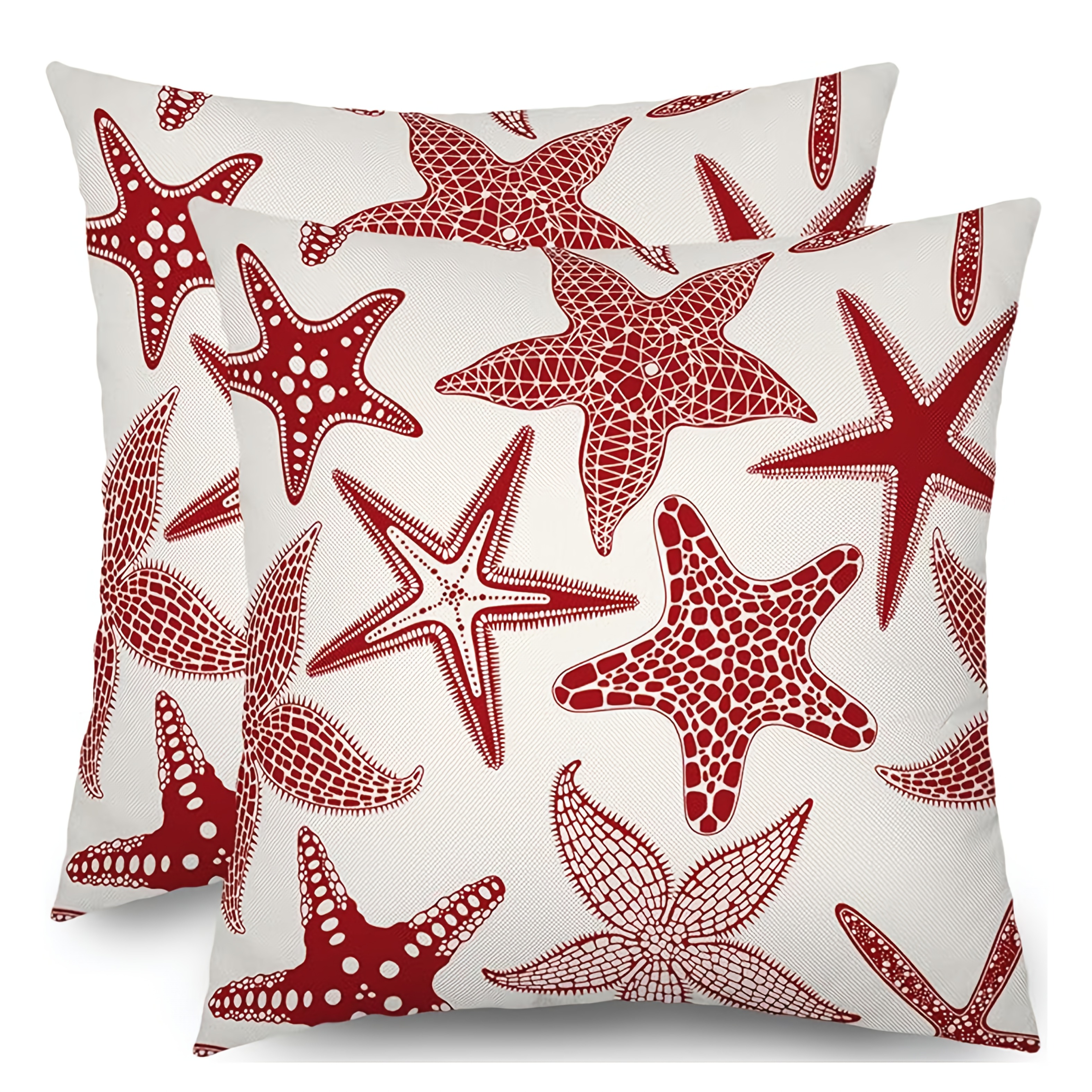 Cushion Cover Red Nautical Throw Pillows Marine Nautical Red