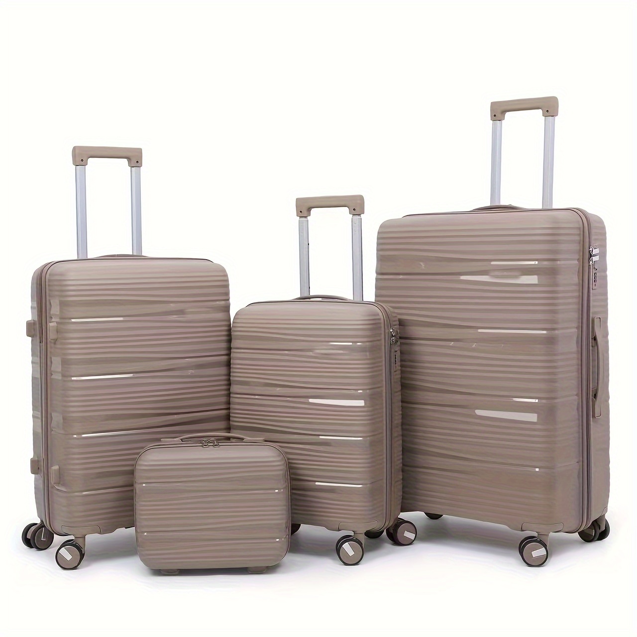 

Four-piece Set Pp Travel Case With 13 + 20 + 24 + 28 Inch Zipper Carousel Travel Case