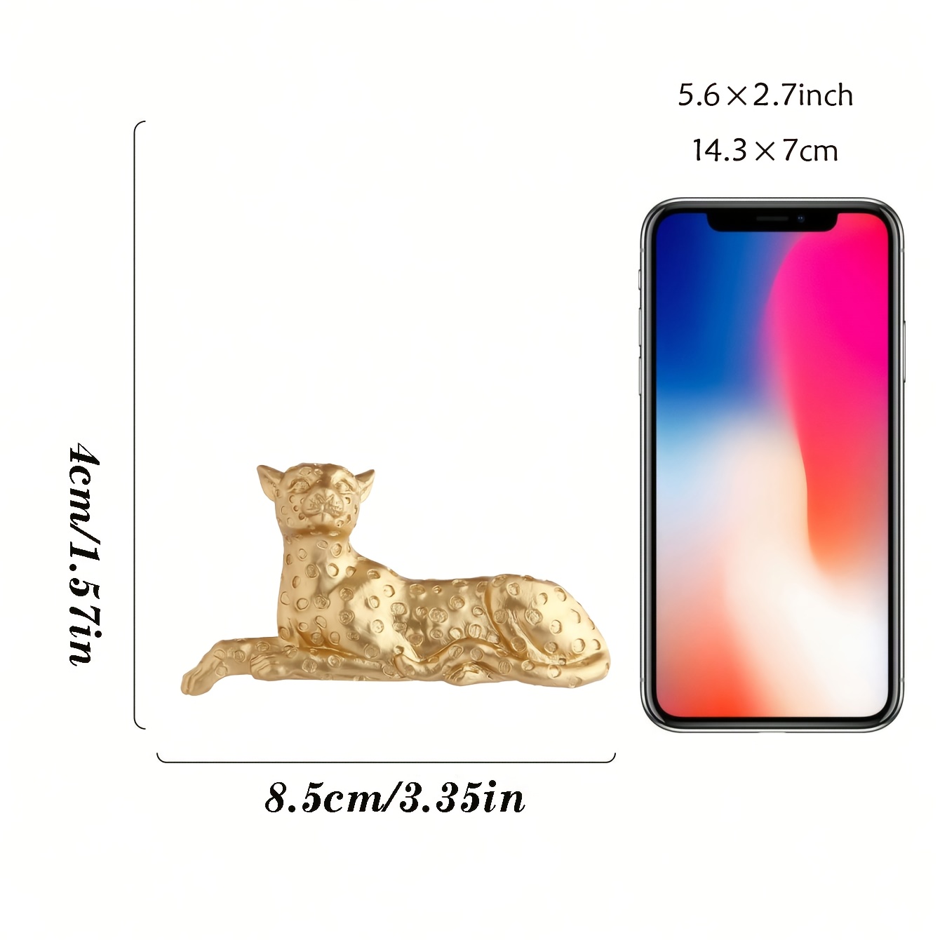 1pc 3d Leopard Print Wall Sticker - Removable Matte Resin /leopard Suitable For Living Room, Bedroom, Bathroom - Modern Nordic & Decor Irregular Shape