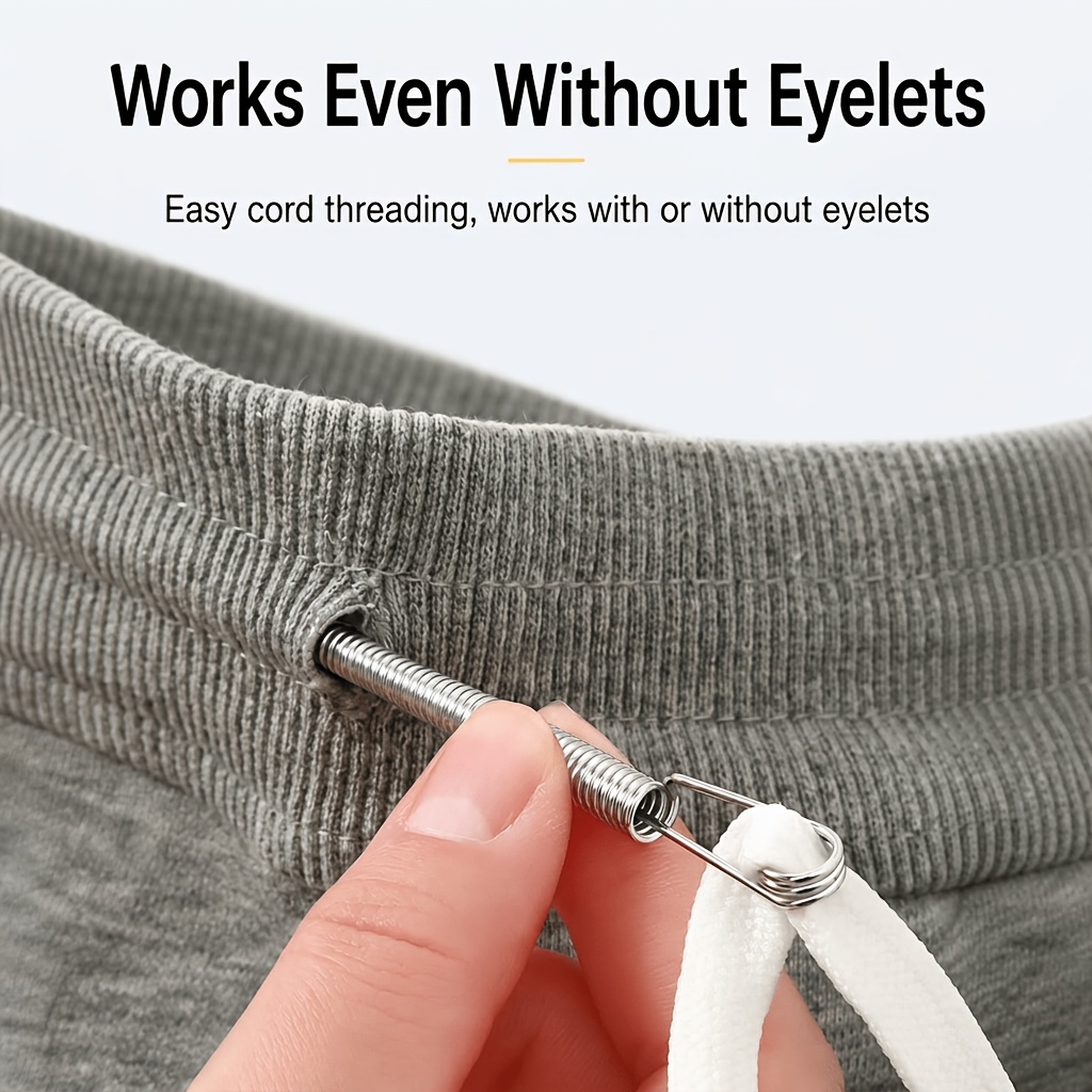 1pc spring wire threader tool   needle stringer for sewing craft repair effortless lacing with stainless steel tip non   device for elderly   and random postcard