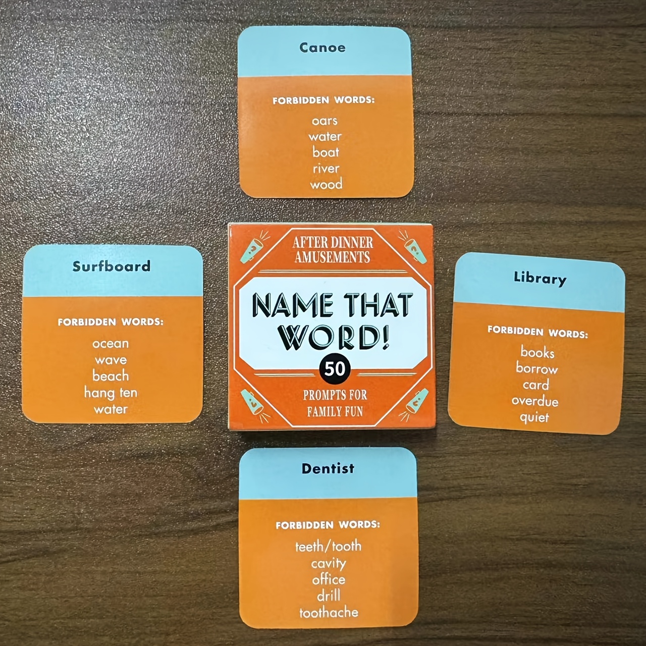   card game name that word 50 fun amp portable trivia cards for   travel camping amp holidays fast   guessing challenge
