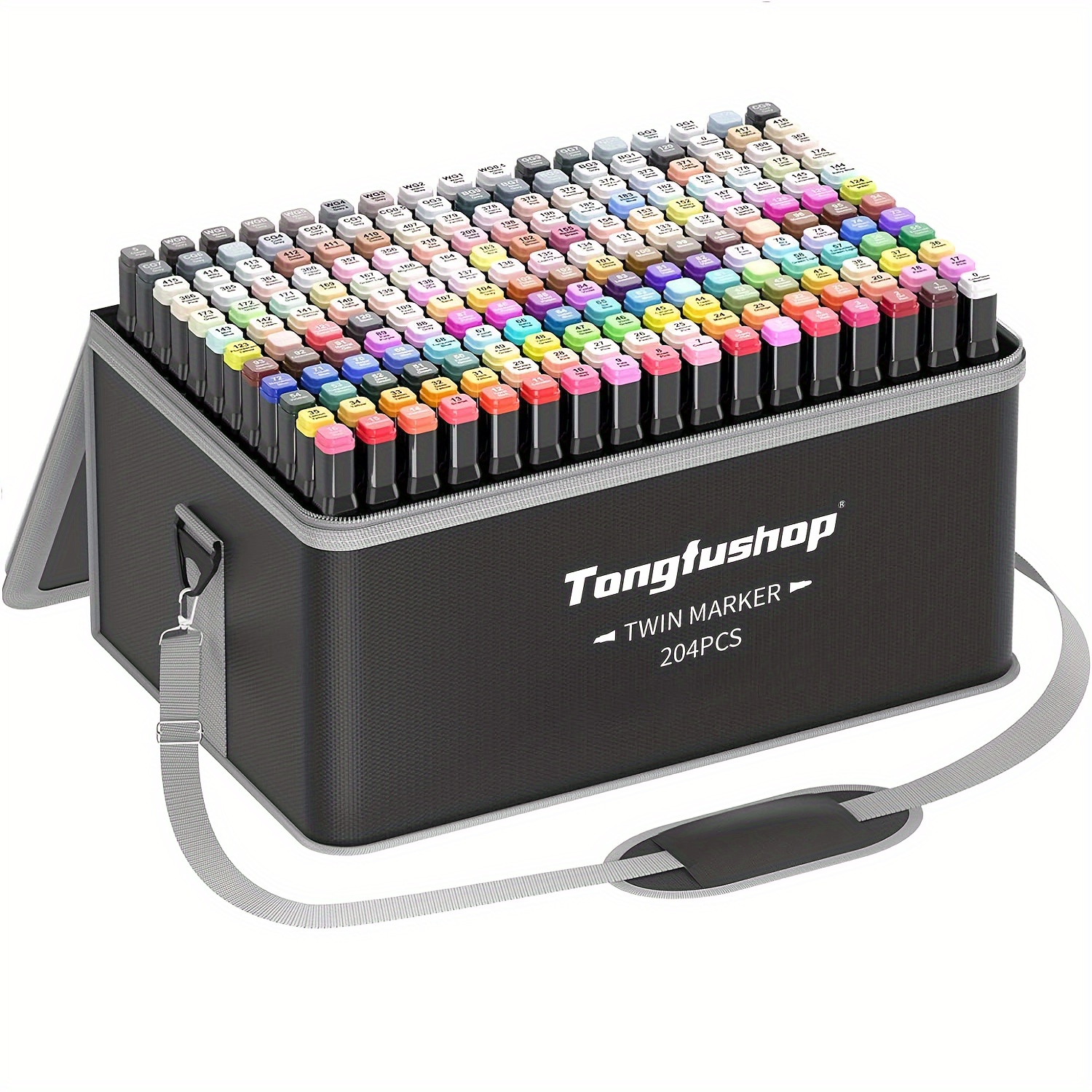 

Tongfushop 204 Colors Alcoholmarkers, Art Markers For Art Beginner Coloring, Art Markers Set, Drawin