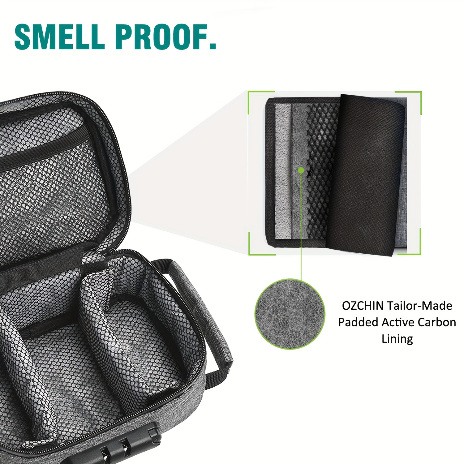 Smell Proof Stash Box with Lock | Odor Proof Lockable Container | Discreet Smoker