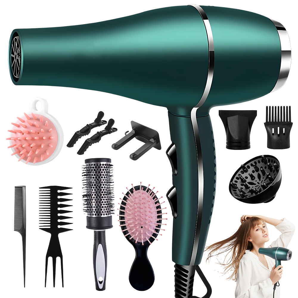 Image of Morfone Styling Hair Dryer Set For Student Dormitories, 1600w Hair Dryer For Home Hair Salons, Ideal Easter Gift