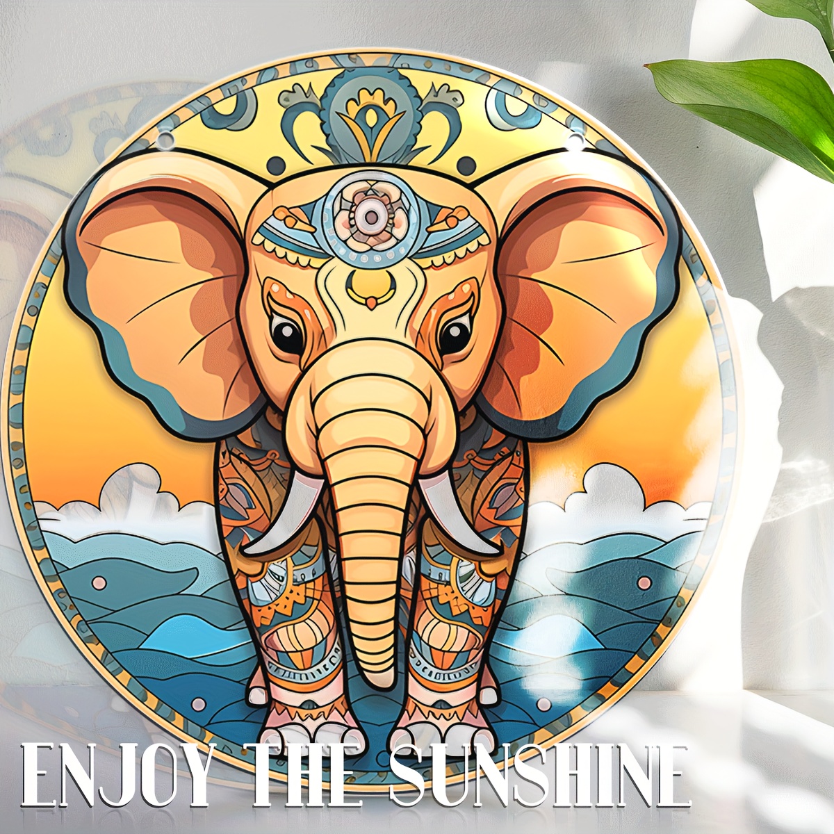 1pc 3d Elefante Suncatcher Colorato Finestre Ornamento - Temu Italy