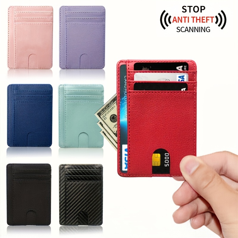 Ultrathin Anti rfid Wallet Blocking Reader Lock Bank Card - Temu