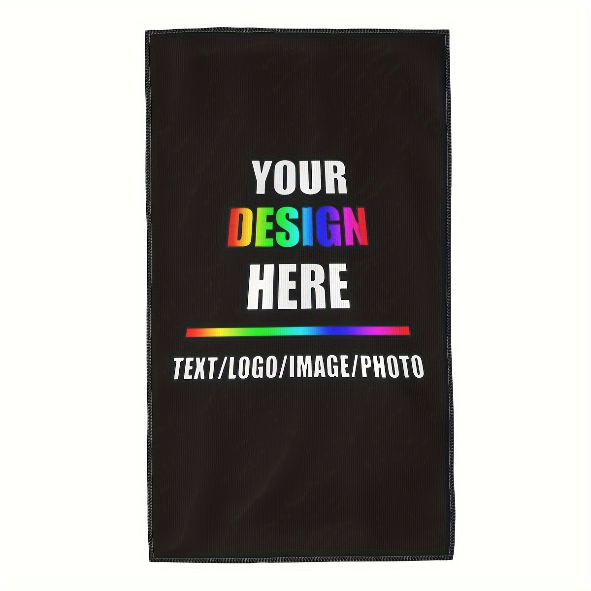 

1pc, Custom Personalized Kitchen Towel, Hand Towel With Designable Text Logo Image Photo Print, Contemporary Style Polyester Dish Towel, Kitchen Decor