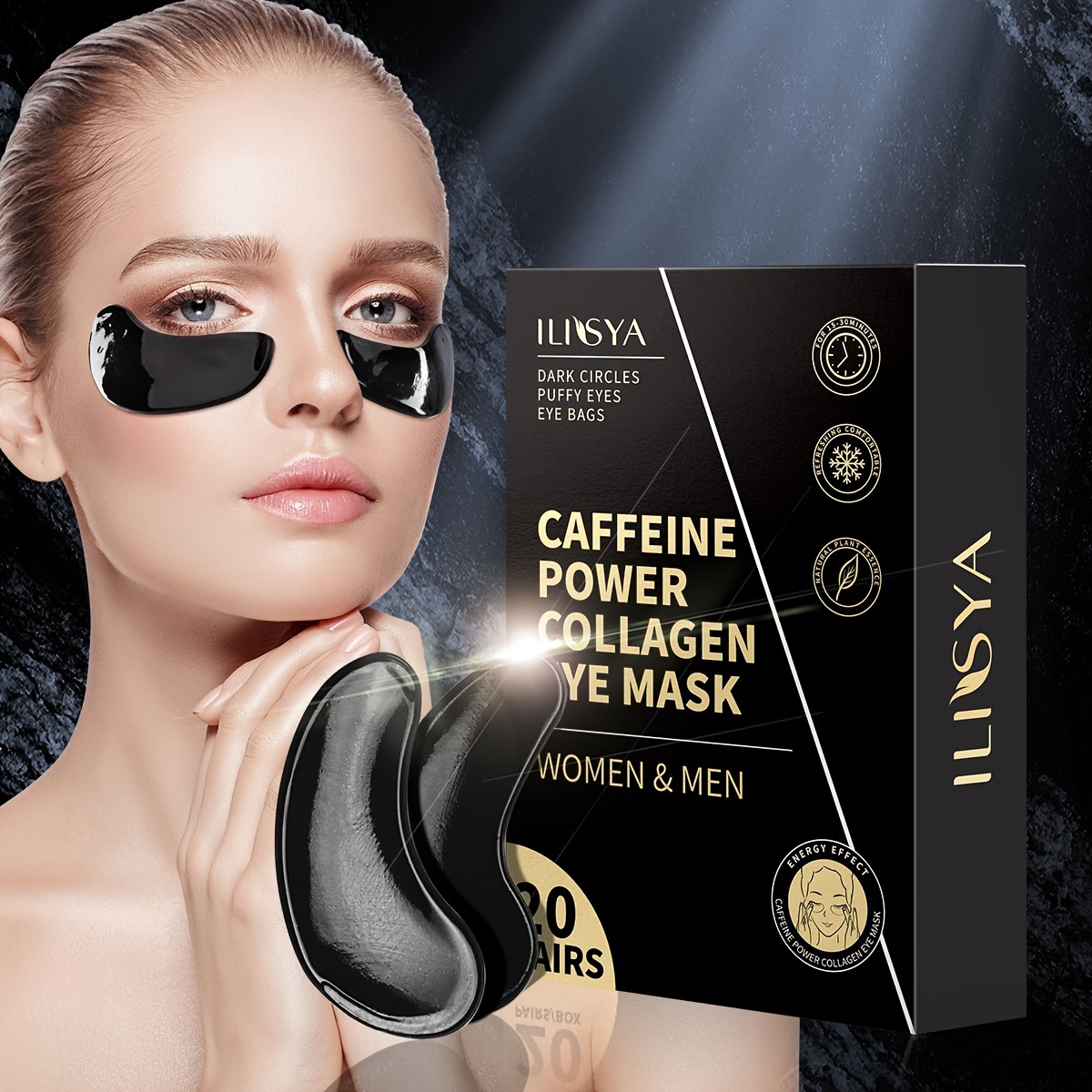 Eye Patches for Puffy Eyes 60 Pcs, 24k Gold Under Eye Patches for Dark  Circles and Puffiness, Under Eye Mask Patches for Wrinkles, Dark Circles  Under Eye Bags Treatment For Women And