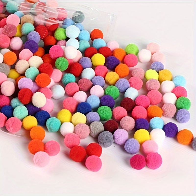 Large Medium And Small Colored Fur Balls Fur Balls Glitter - Temu Mexico