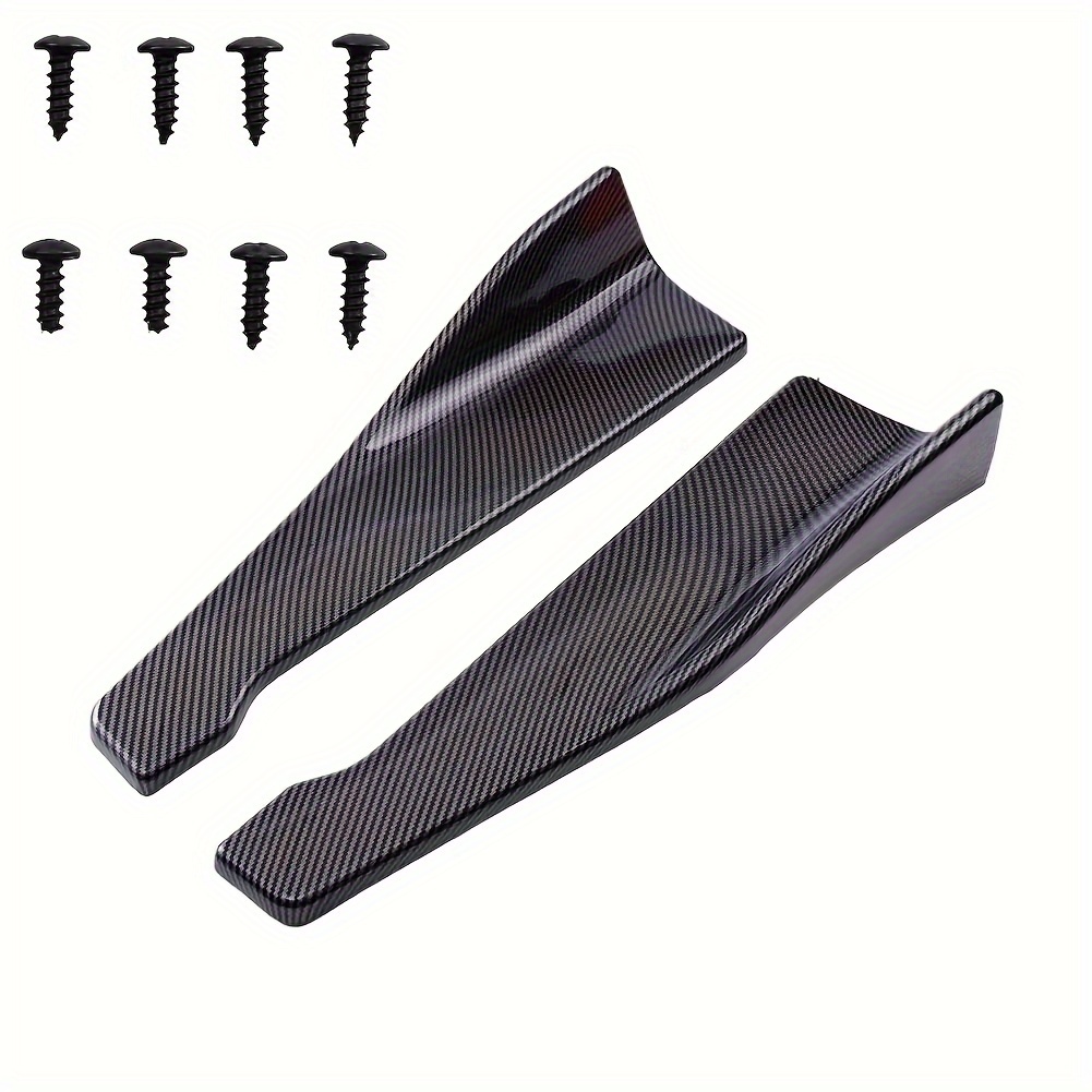 TEMU 1 Pair Of Car Front And Rear Bumper Strips, Lip Spoiler, Diffuser, Splitter, Anti Scratch Device, 48cm/18.9inrear Corner Skirt, Splitter