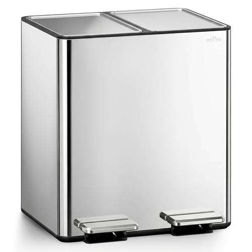 modern dual compartment trash can mvm 8 gallon waste bin with lid 2x4 gal sorting bin for home kitchen office