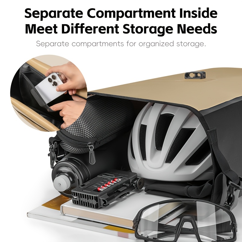 WEST BIKING 2pcs Large Capacity Bicycle Rear Seat Bags 56L Rear Rack Bag for Long-Distance Outdoor Use, Lightweight Backpack with Roll Top Design, Carrying Handle, And Free Shoulder Strap for Mountain Cycling And Commuting
