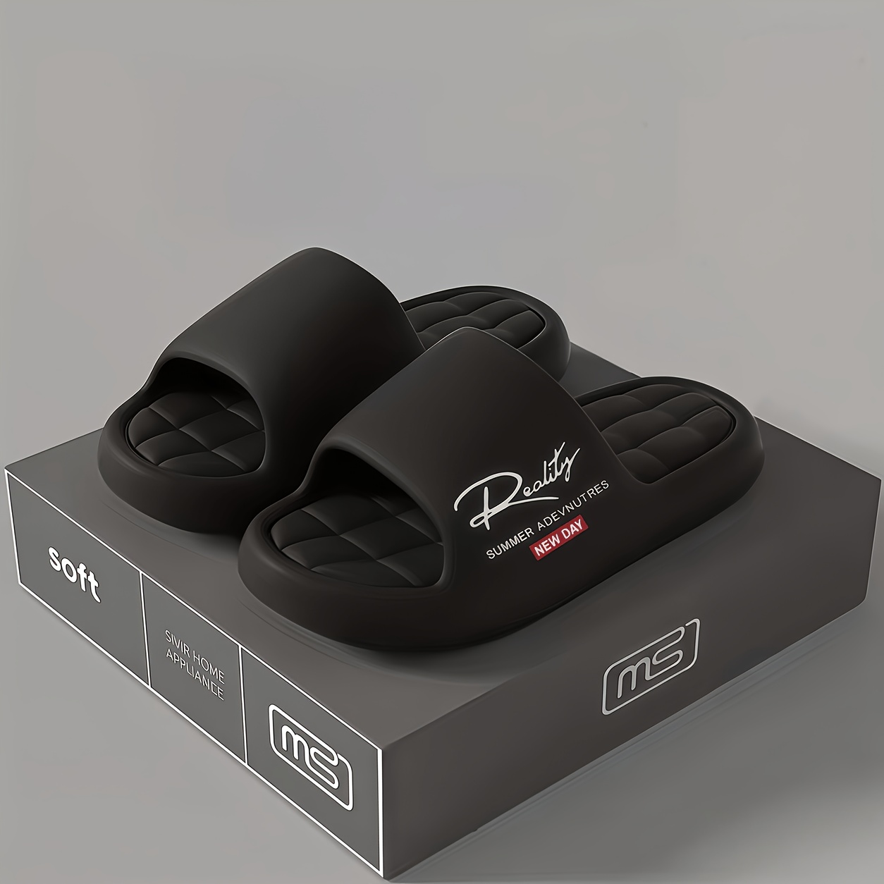 elegante eva huisslippers, antislip, casual slippers, geribbelde textuur - ideaal voor binnen/buiten gebruik, strand en zee, unisex, alle seizoenen, meerdere kleuren beschikbaar
