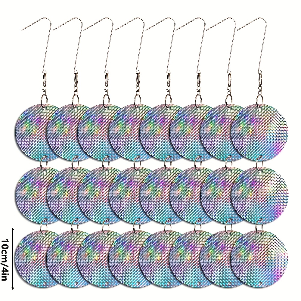 Set Of Bird Deterrent Discs - Large 4" Diameter - Reflective Double-sided Bird Repellers, More Effective Devices To Such As And Pigeons