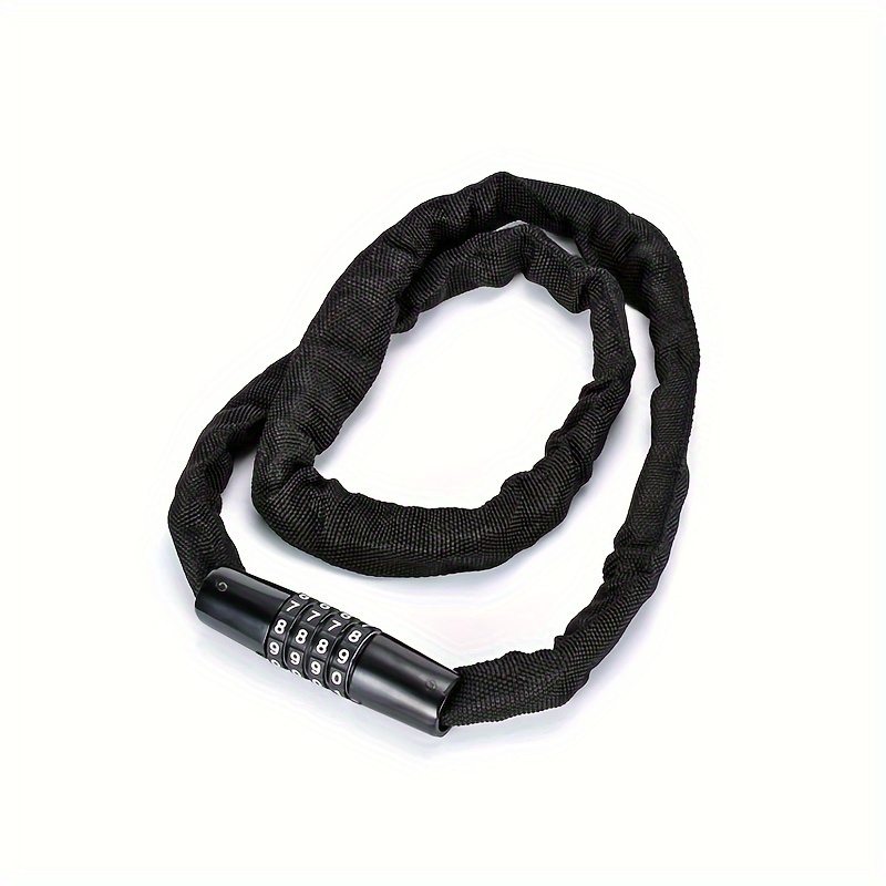 A Universal Four-digit Password Lock Chain For Bicycles To Prevent Theft, Suitable For Electric Batteries