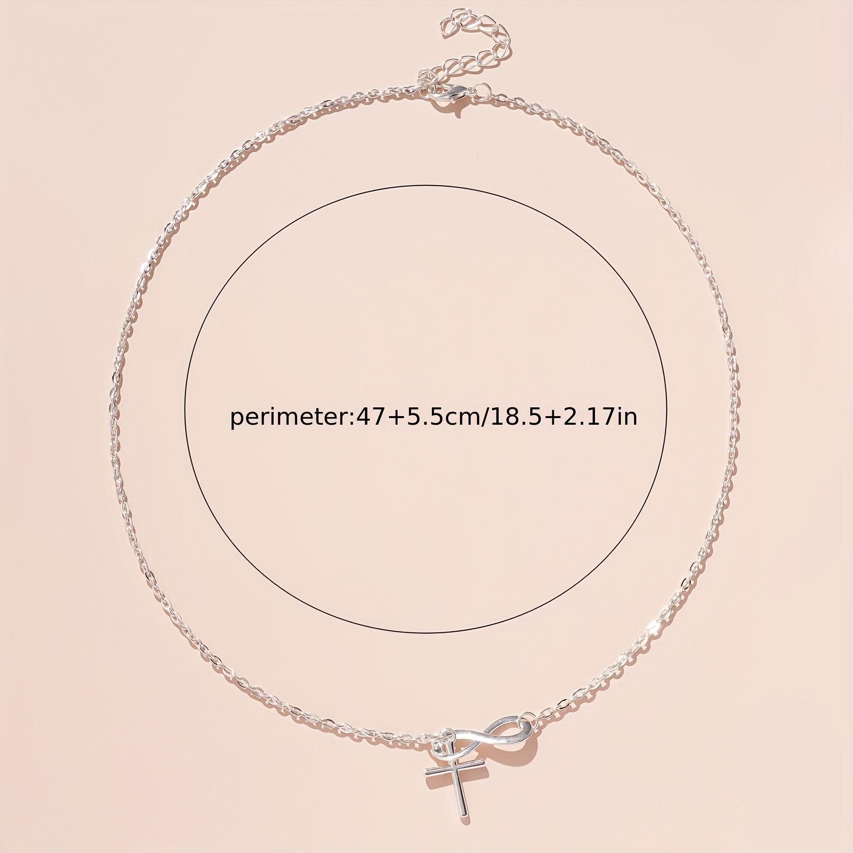 collier croix dorée en acier inoxydable de haute qualité,   à la décoloration, simple et élégant, adapté au port   ou aux  , accessoire de bijouterie tendance pour femmes, un cadeau délicat   Détails du produit 2