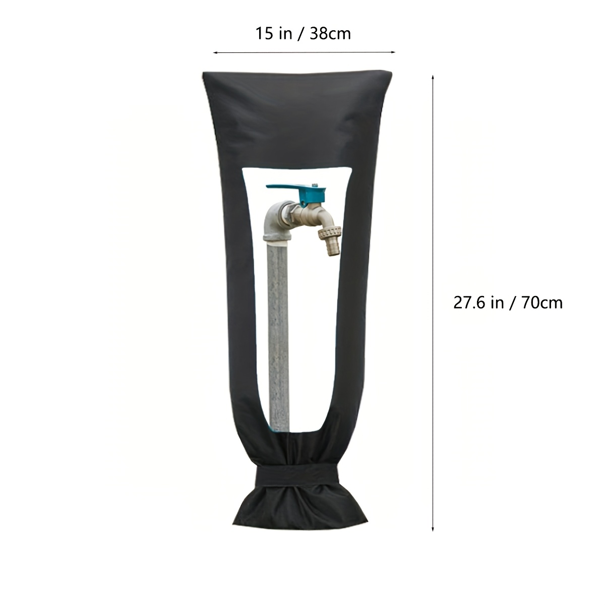 1pc Xxl Outdoor Faucet Cover For Winter - Fits Large 27x15 Inch Spigots, Reusable Freeze Protection ( In 3 Sizes.)