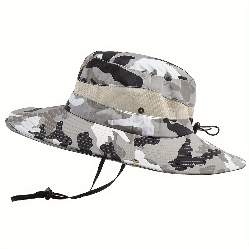 Camouflage Summer Hats for Women, Fishing Hat, Sun Hat, Hiking Hat Bucket Hat,Temu