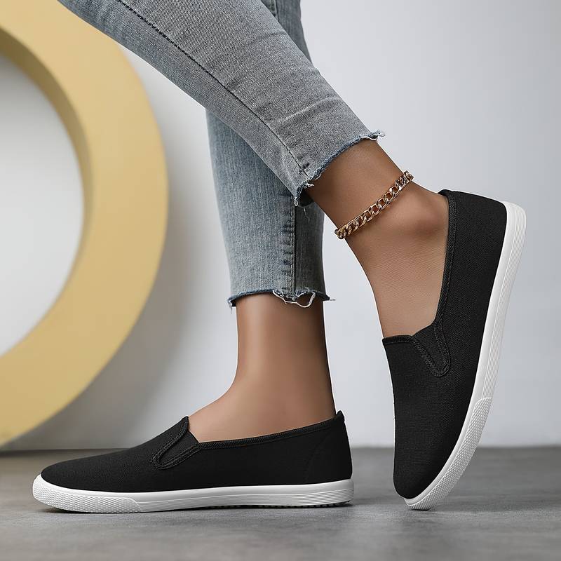Chaussures Bateau Pour Femme - Espadrilles Décontractées En Tissu - Style Rétro Et élégant - Chaussures D'été Faciles à Enfiler