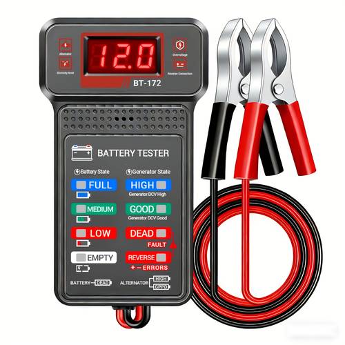 smart car battery tester universal for home self repair shops one click for and capacity quick fault compatible with multiple car models in 10 different