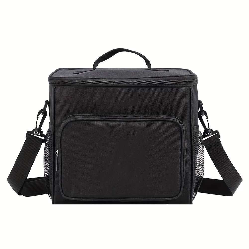 TEMU Personalized Name Or Text, Insulated Lunch Tote - Stylish Handbag & A-z Letter Collection, Spacious Insulated Storage Bag, Ideal For Work,