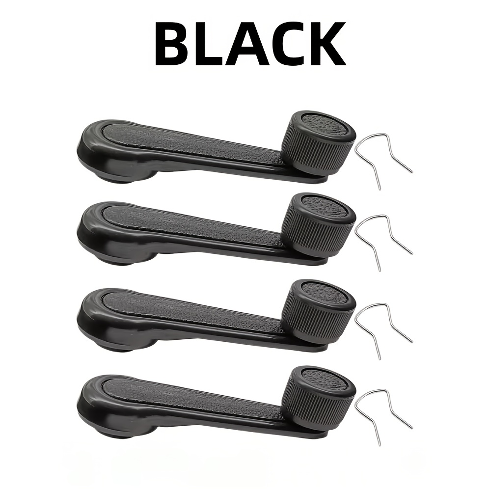 TEMU 8pcs Black/gray Window Winding Handles Universal Car Window Connect Winder Handle Crank Door Lever Handle Replacement