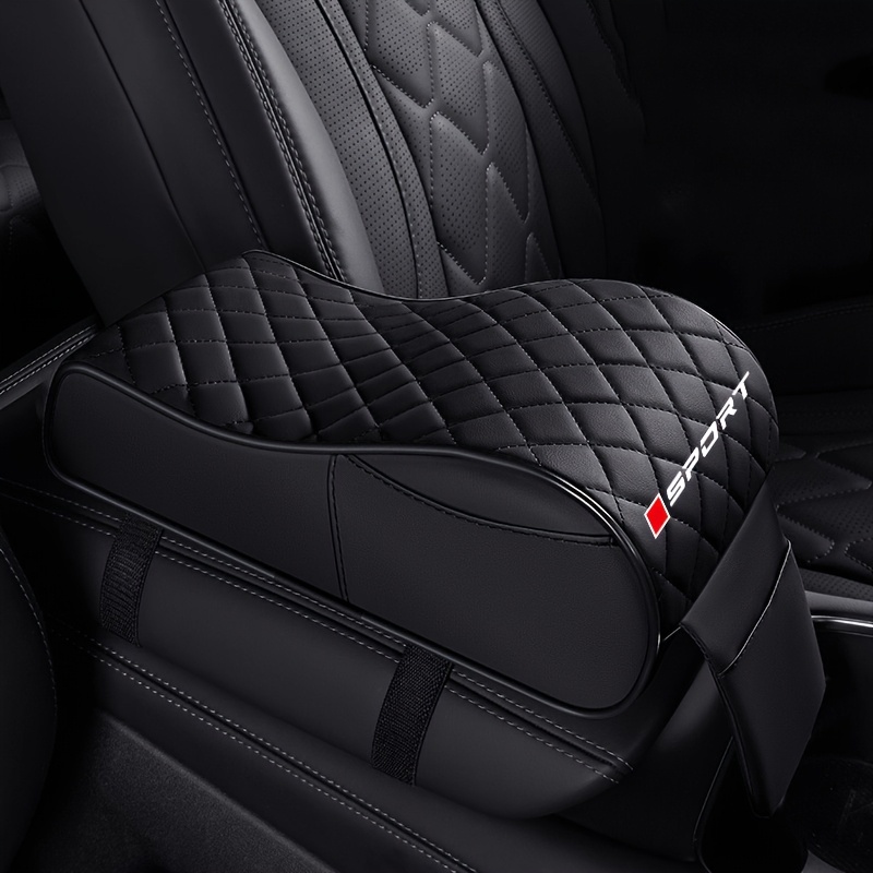 TEMU Faux Leather Car Armrest Extension Pad, Center Console U-shaped Pad, Car Interior, Thickened Armrest Cushion, Comfortable Support, With Side