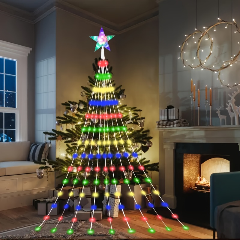 TEMU Christmas Usb Star Fairy Lights Christmas String Lights 8 Lighting Garden Courtyard Ambiance Wedding Valentine's Day And Festival Decorations