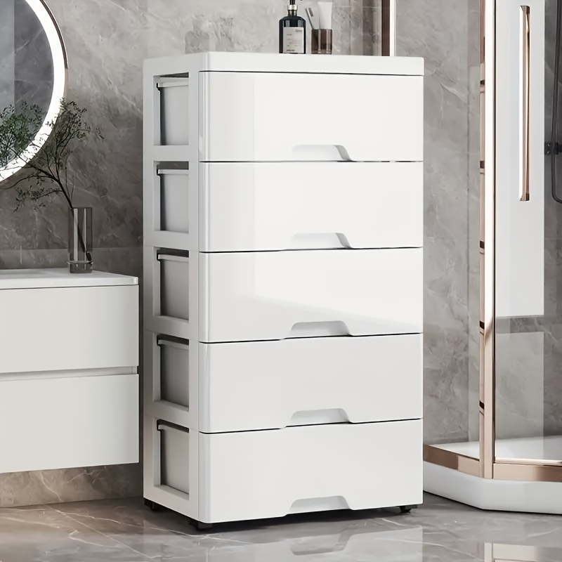 white plastic storage organizer with wheels multiple drawers high quality multi purpose cabinet for bedroom living room   snacks books   supplies storage drawers bedroom      