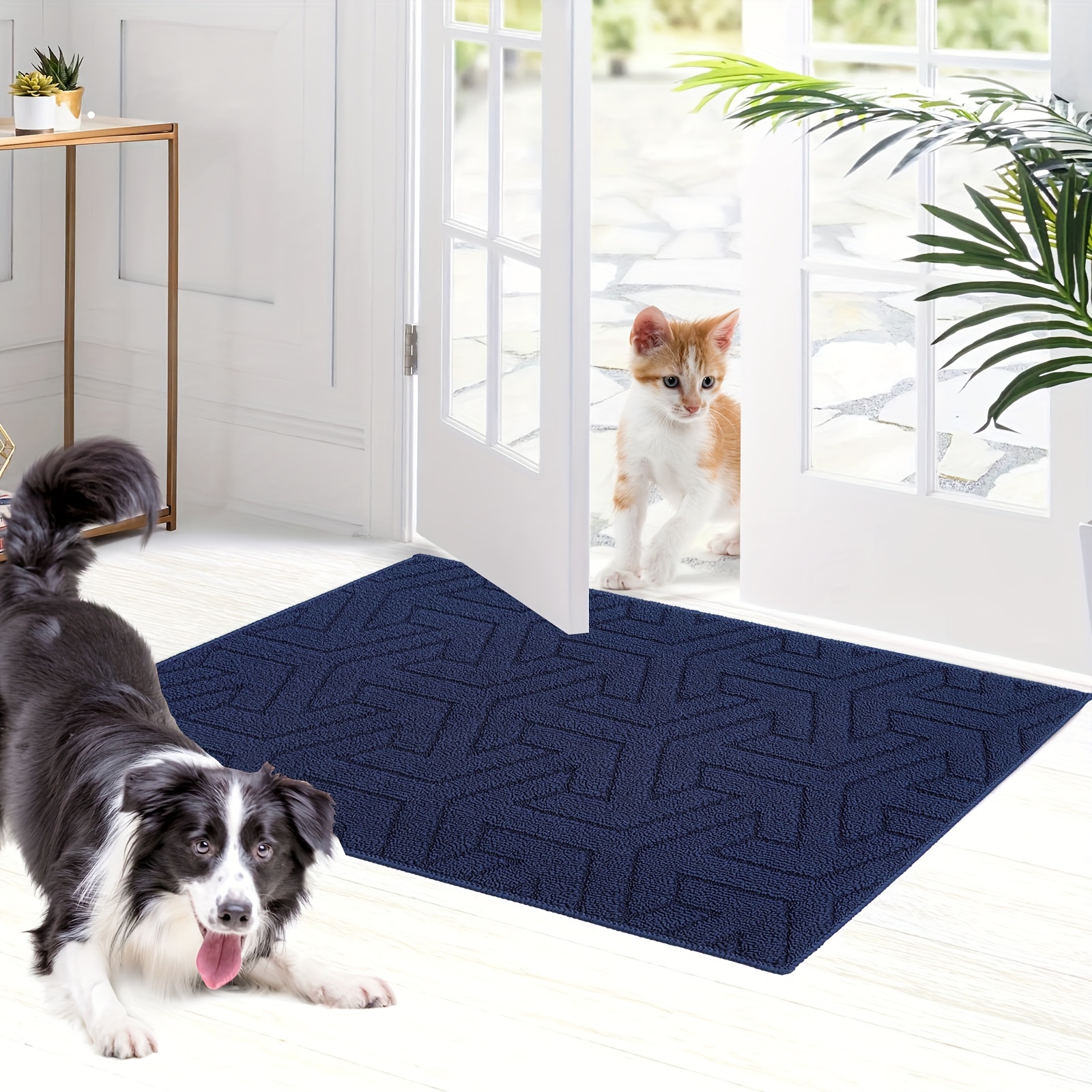 

Vennocci Indoor Door Mat Non-slip Absorbent Resist Dirt Entrance Mat, Washable Low-profile Inside Entry Doormats For Entryway