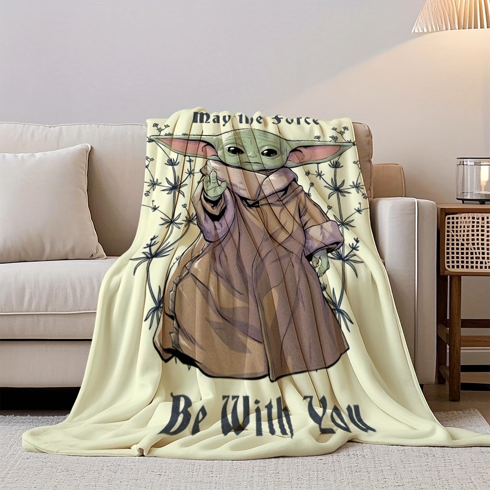 1pc star yoda blanket may force design polyester fiber Temu