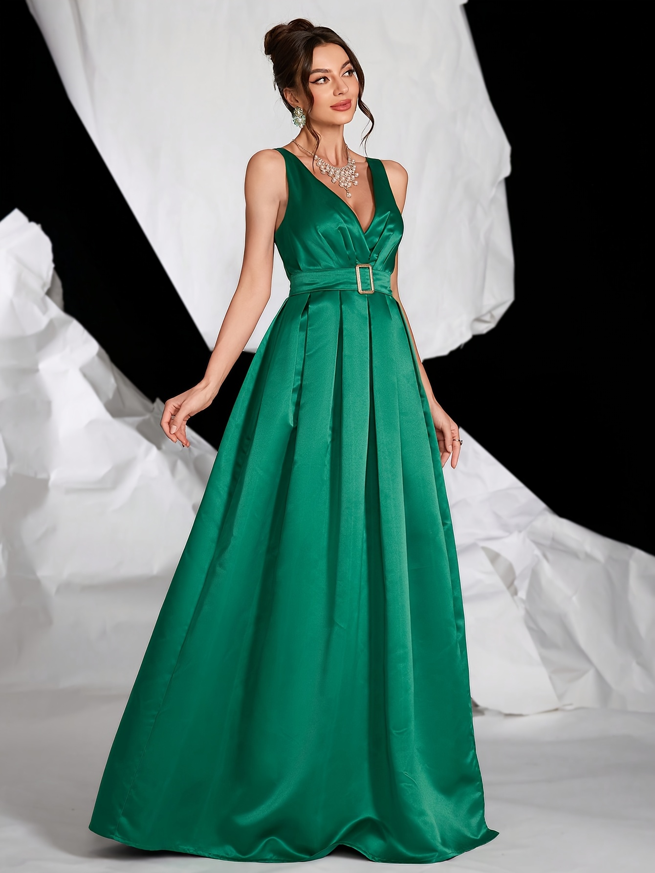 formal / gown sage green dresses Sage Green Prom Dresses Princess Off Shoulder – Lisposa main image 0