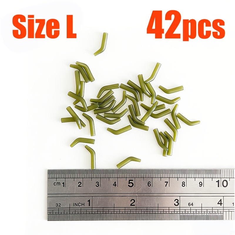 Image of 42pcs Deflector Small Bend Pipe Carp Fishing Durable Premium European Carp Fishing Accessory Bottom Fishing Hook Sleeve