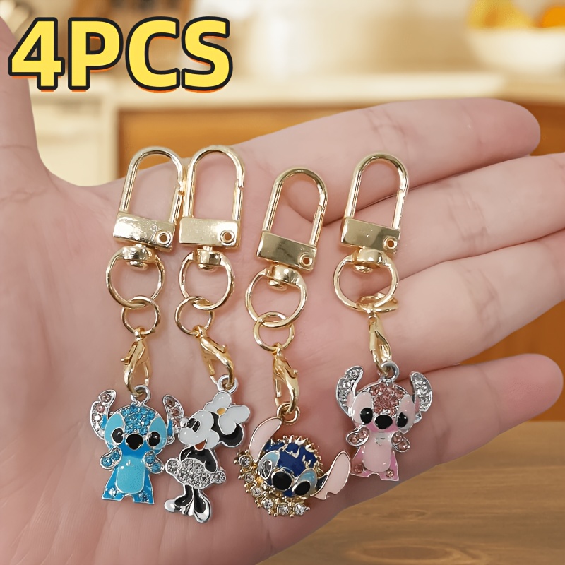 Image of 4pcs Keychain Set, Suitable As Gifts, And As Decorations For Bags And Car Keys. A Keychain For Birthday Presents