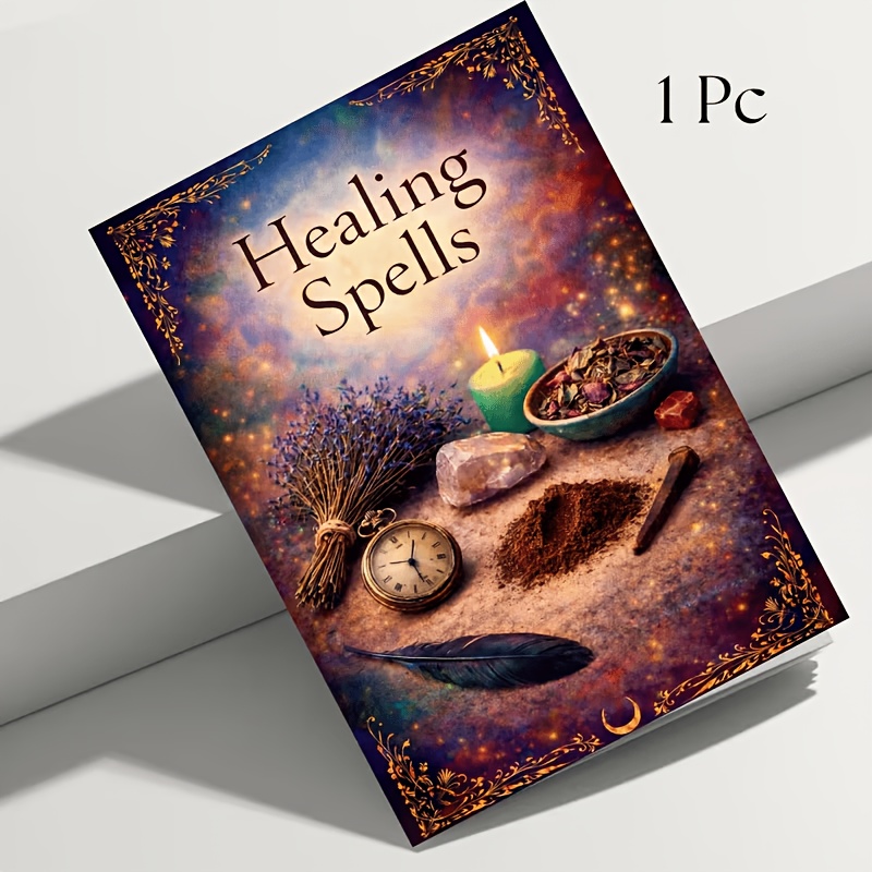 TEMU Adult Spell Notebook, Vintage Ner Page, Personalized , English, Relief From Emotional Fatigue, Loneliness, Anxiety, , Spiritual Practice, Sense