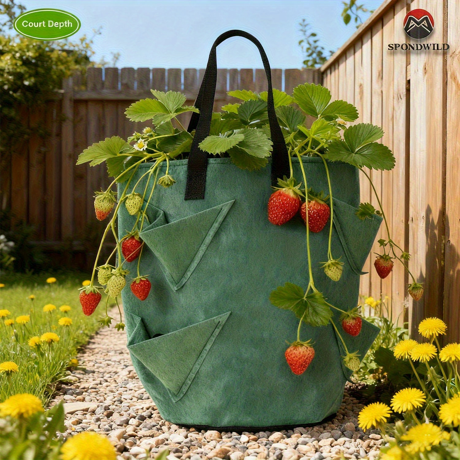 space saving hanging strawberry grow bag vertical garden - Temu Oman