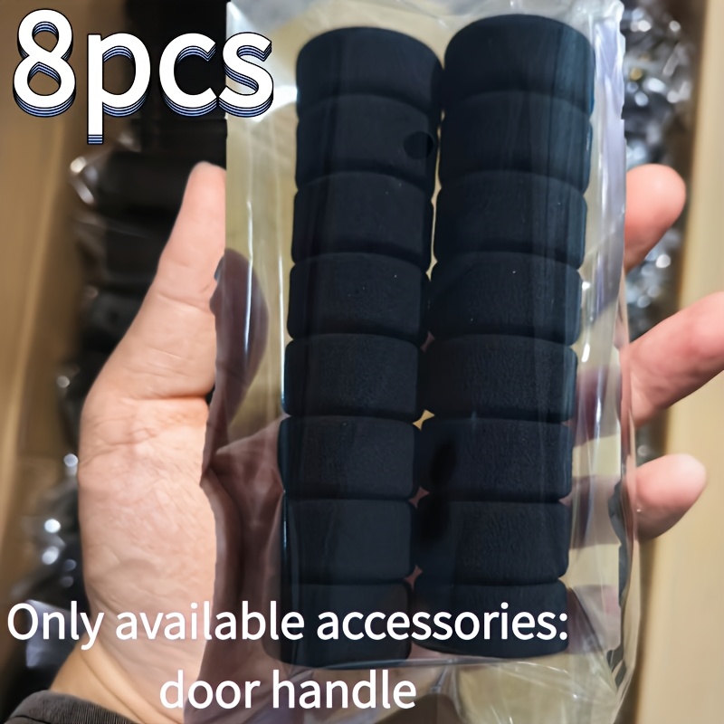 Image of 8pcs, Door Handle Protective Covers, Eva Material, Anti-static, Anti-collision, Protect Wall From And Damage, Additions