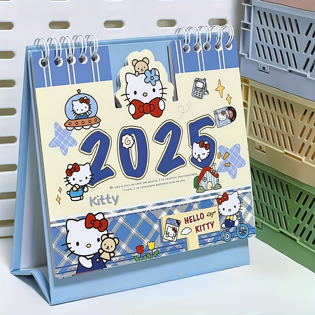 

2025 Sanrio Hello Kitty Desk Calendar - Cute Character Designs, Home Or Office, Ideal Date & New Year Gift, Sanrio