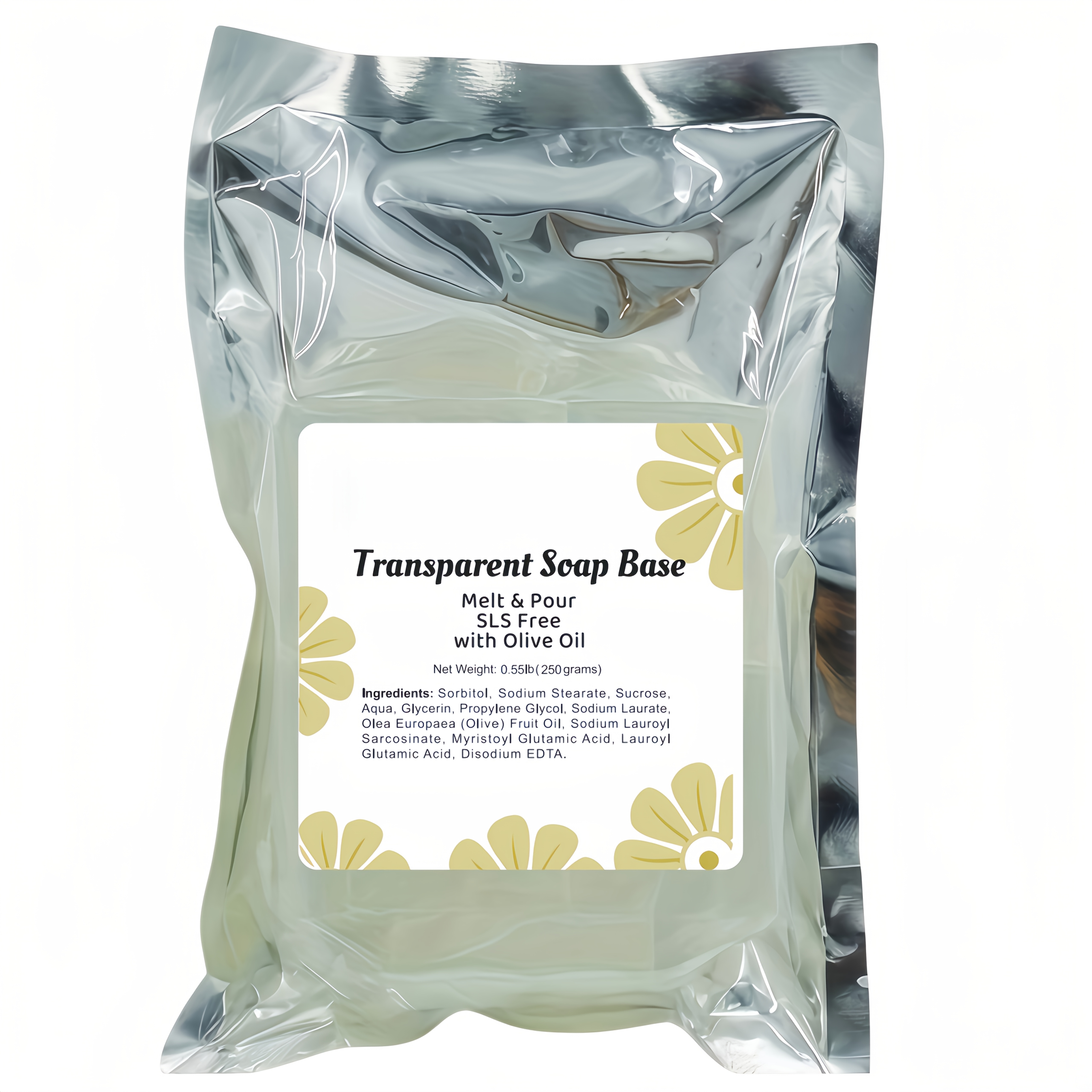 0.55lb/1lb/2lbs Transparent Melt And Pour Soap Base, Sls/, Glycerin Soap Base For Melting And Pouring, Base Ideal For Soap Crafting