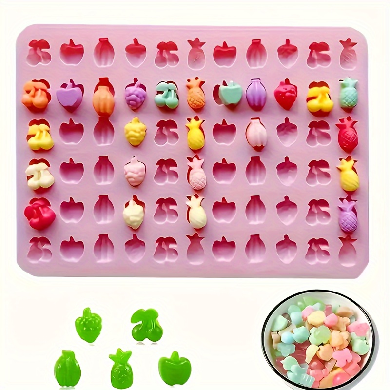 

Silicone Candy Molds 66 Cavity Fruit Series, Diy Chocolate, Jelly, And Wax Melts Moulds, Flexible Baking Mold For Homemade Soap, Sweets, And Crafts – , Food Grade Material, Uncharged