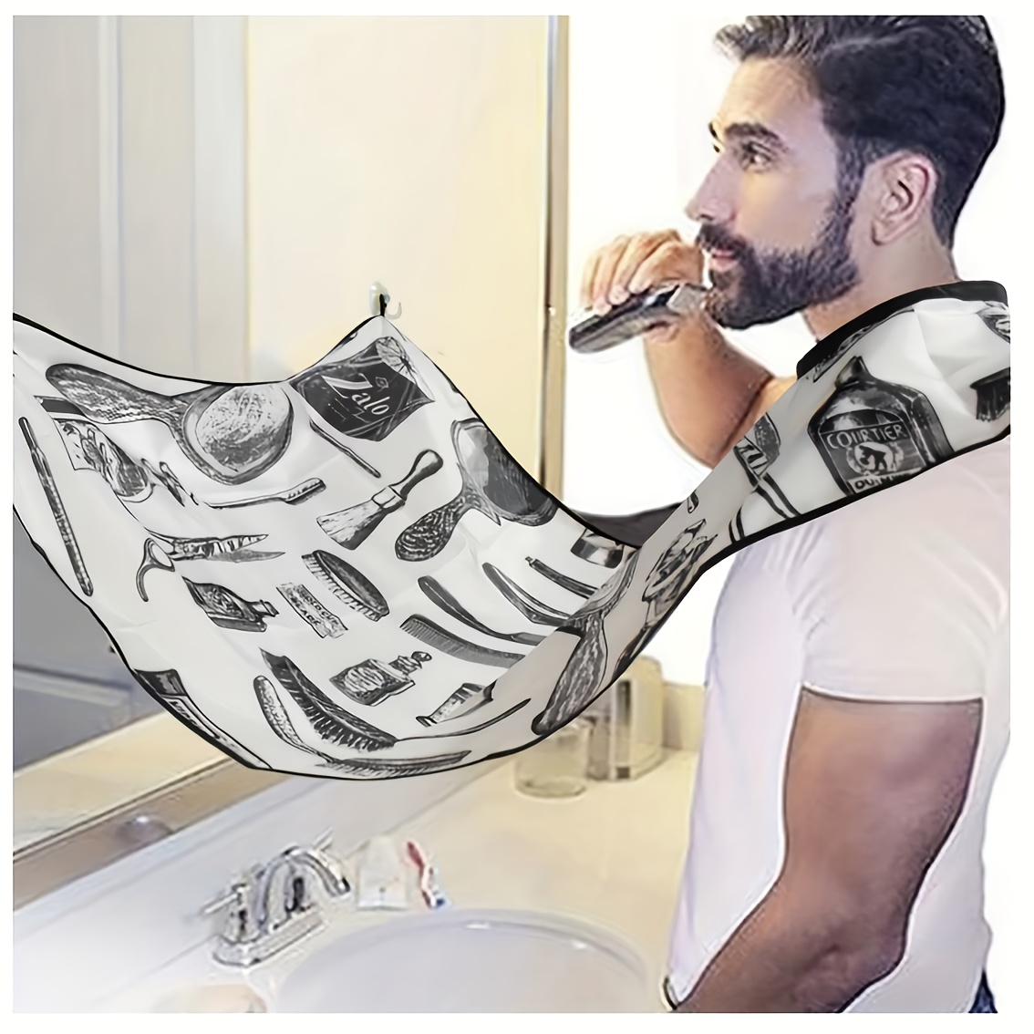Beard Trimming Cape for Men & Women with Collector Suit
