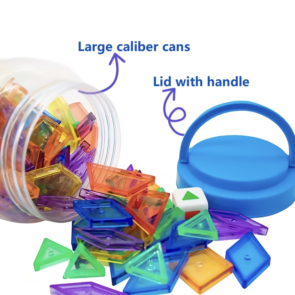 Translucent Pattern Blocks for Educational Light Table Play