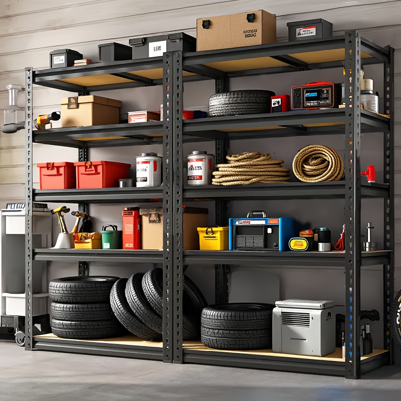 Heavy Duty Garage Shelves - 2pcs Extra Tall 72