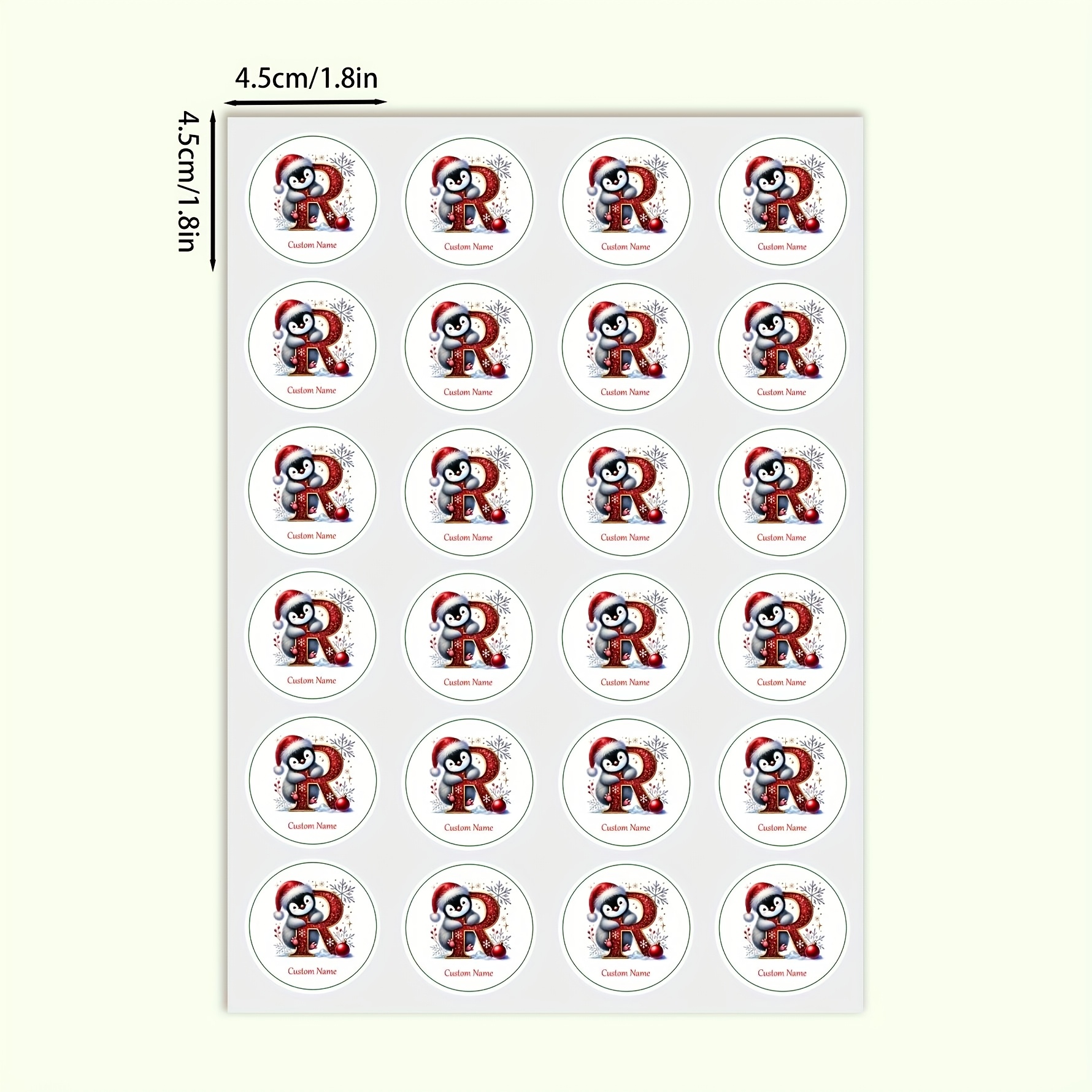 TEMU 24pcs Personalized Custom Name/text/ Labels Suitable For Wrapping, Gift Tags, Cookie Bags & Dessert Packaging - Round Paper Stickers With Your