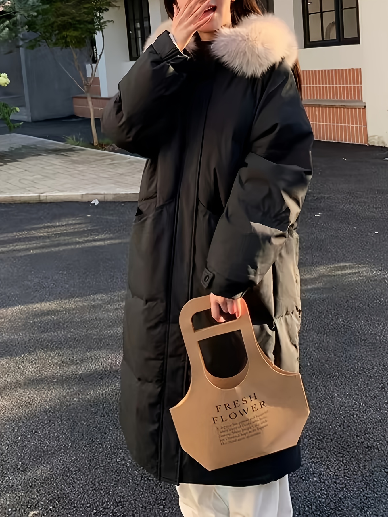 ジャケット・アウター acka poodle boa long coat RFXZSAQD Wool Blend Winter Long Jacket Men Luxurious Wool