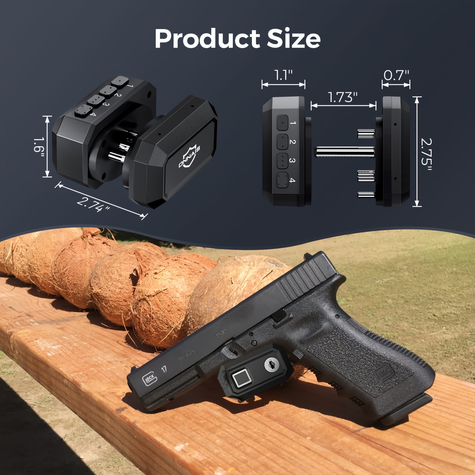 Defender Se Gun Trigger Lock Pistols Biometric Gun Lock Temu