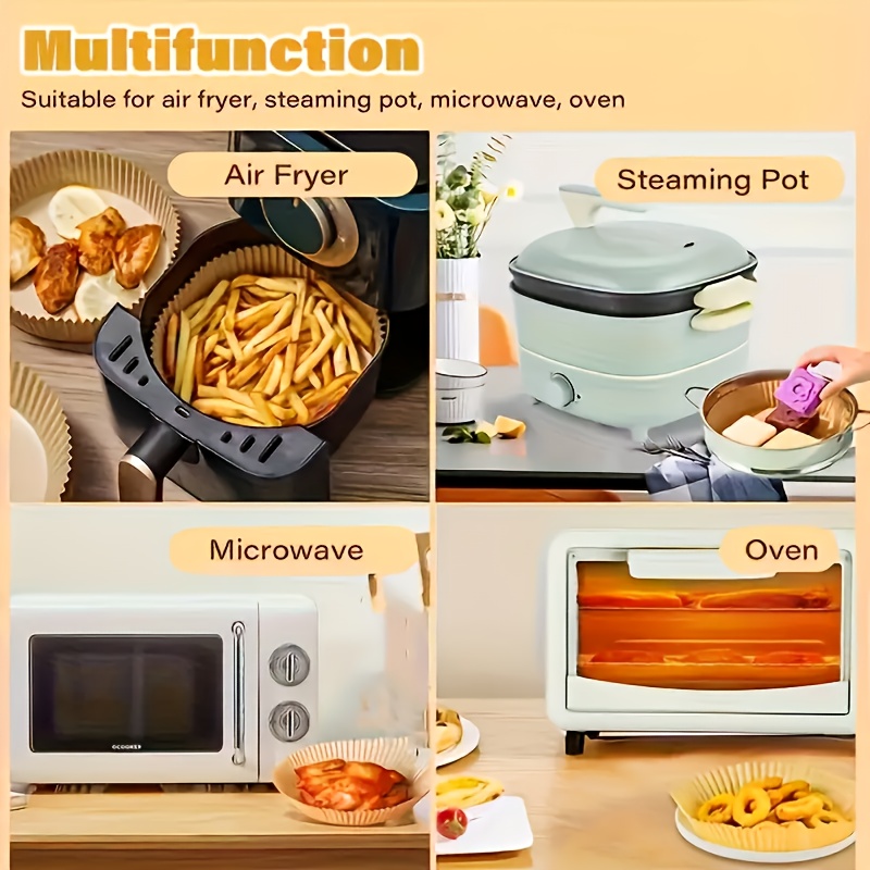 50/100pcs Disposable Paper Liners, Suitable for Air Fryer Oil-Proof and Nonstick Baking Parchment Sheets, Ideal for Baking, Deep-Frying, Microwave Oven & Cooking - Perfect Gift Choice for Easter, Father's Day, Mother's Day, Christmas Halloween, Air Fryer Liners, Air Fryer Paper, Air Fryer Accessories, Air Fryer Disposable Paper Liner, Air Fryer Paper Liners, Parchment Paper For Air Fryer, Air Fryer Liners Baking Paper, Airfryer Paper, Air Fryer Parchment Paper,