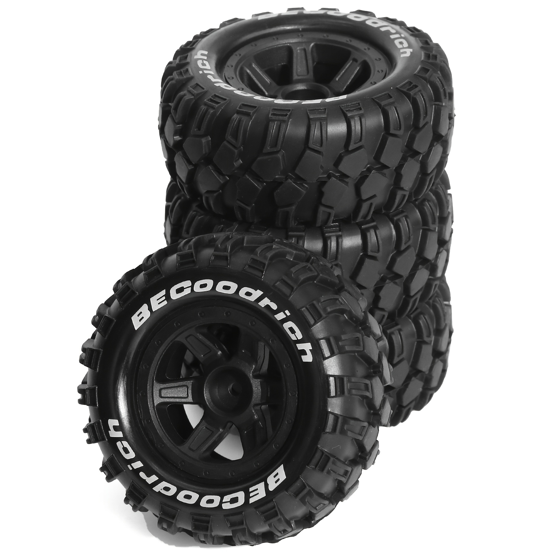 

Epinon 12mm Hex Wheel Rims & Rubber Tires For E- 1/16 Off-road Rc Car